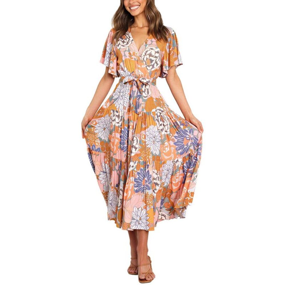 Vincent Womens  Midi Dress